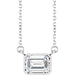 Lab-Grown Diamond Bezel-Set Solitaire Necklace - Style 89030