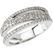 Ladies Natural Diamond Ring (I1, G-H) — 14K White Gold