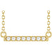 Ladies Natural Diamond Bar Necklace (I1, G-H) — 14K Yellow Gold