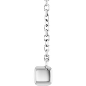 Lab-Grown Diamond French-Set Bar Necklace or Center