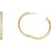 Lab-Grown Diamond Inside-Outside Hoop Earrings - Style 653631