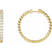 Lab-Grown Diamond Inside-Outside Hoop Earrings - Style 653631