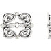 Ladies Natiral Diamond Earring Jackets with 5.7 mm ID — 14K White Gold