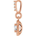Lab-Grown Diamond Halo-Style Pendant - Style 86679