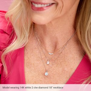 Lab-Grown Diamond Solitaire Necklace - Style 28392