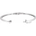 Lab-Grown Diamond Accented Hinged Bangle Bracelet - Style 65101