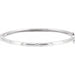 Ladies Natural Diamond Bangle Bracelet (I1, G-H) — 14K White Gold