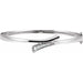 Ladies Natural Diamond 6 1/ Bangle Bracelet (I1, G-H) — 14K White Gold
