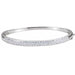 Ladies Natural Diamond Bangle Bracelet (I1, H+) — 14K White Gold