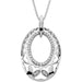 Ladies Natural Diamond Pendant (I1) — 14K White Gold
