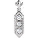 Ladies Natural Diamond Three-Stone Pendant (I1, G-H) — 14K Yellow Gold