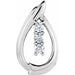 Ladies Natural Diamond Pendant (I1, G-H) — 14K White Gold