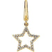 Ladies Natural Diamond Star Charm/Pendant (I1, G-H) — 14K Yellow Gold