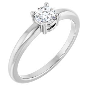Ladies Natural Diamond Ring (I1, G-H) — Sterling Silver