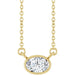 Ladies Natural Diamond Necklace (Si2-Si3, Ghi) — 14K Yellow Gold