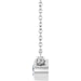Lab-Grown Diamond Bezel-Set Solitaire Necklace - Style 89076