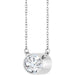 Lab-Grown Diamond Bezel-Set Solitaire Necklace - Style 89076