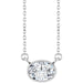 Lab-Grown Diamond Bezel-Set Solitaire Necklace - Style 89076