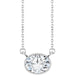 Lab-Grown Diamond Bezel-Set Solitaire Necklace - Style 89076