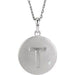 Ladies Natural Diamond Initial T Necklace (I2, G-H) — Sterling Silver