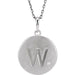 Ladies Natural Diamond Initial W Necklace (I2, G-H) — Sterling Silver