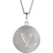 Ladies Natural Diamond Initial Y Necklace (I2, G-H) — Sterling Silver