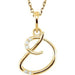 Ladies Natural Diamond Initial D Necklace (I1, G-H) — 14K Yellow Gold