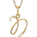 Ladies Natural Diamond Initial N Necklace (I1, G-H) — 14K Yellow Gold