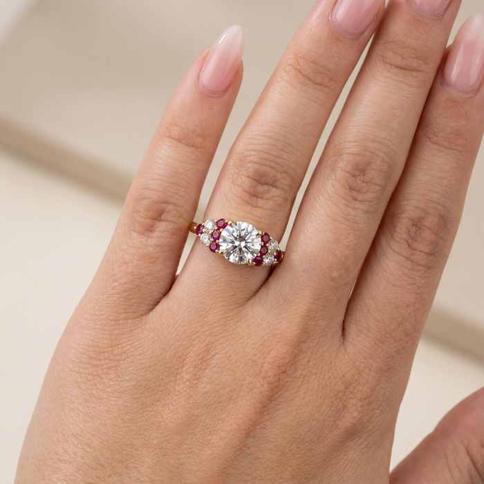 Hand wearing ring