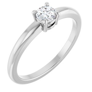 Ladies Natural Diamond Ring (I1, G-H) — Platinum