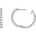 Lab-Grown Diamond Inside-Outside Hoop Earrings - Style 653631