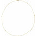 Ladies Natural Diamond 7-Station Necklace (I1, H+) — 14K Yellow Gold