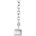 Lab-Grown Diamond French-Set Bar Necklace or Center