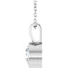 Lab-Grown Diamond Bezel-Set Solitaire Necklace - Style 87655