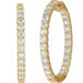 Lab-Grown Diamond Inside-Outside Hoop Earrings - Style 653631