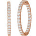 Lab-Grown Diamond Inside-Outside Hoop Earrings - Style 653631