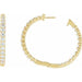 Lab-Grown Diamond Inside-Outside Hoop Earrings - Style 653631