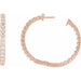 Lab-Grown Diamond Inside-Outside Hoop Earrings - Style 653631