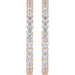 Lab-Grown Diamond Inside-Outside Hoop Earrings - Style 653631