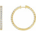 Lab-Grown Diamond Inside-Outside Hoop Earrings - Style 653631