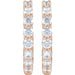 Lab-Grown Diamond Inside-Outside Hoop Earrings - Style 653631