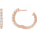 Lab-Grown Diamond Inside-Outside Hoop Earrings - Style 653631
