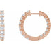 Lab-Grown Diamond Inside-Outside Hoop Earrings - Style 653631
