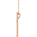 Lab-Grown Diamond French-Set Cross Necklace