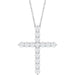 Lab-Grown Diamond Accented Cross Necklace - Style R42359