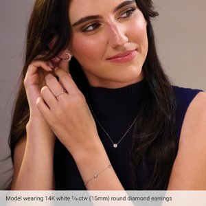 Lab-Grown Diamond Front-Back Earrings