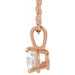 Lab-Grown Diamond Solitaire Necklace - Style 23559