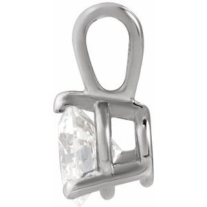 Lab-Grown Diamond Solitaire Pendant - Style 23559