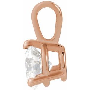 Lab-Grown Diamond Solitaire Pendant - Style 23559