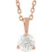 Lab-Grown Diamond Solitaire Necklace - Style 23559